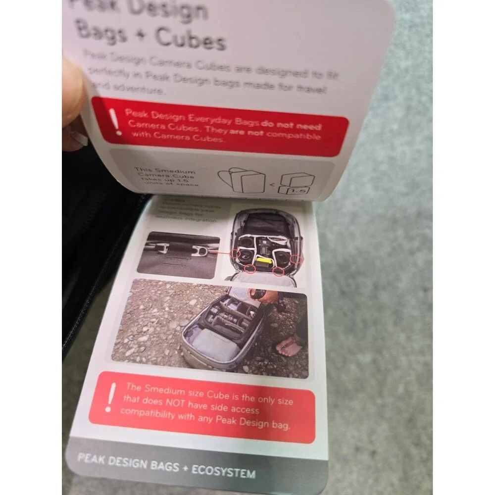 Peak Design Camera Cube V2 Black, SMEDIUM